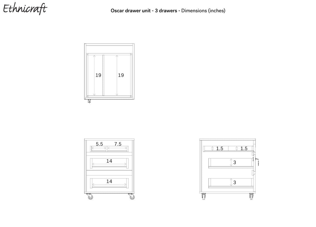 Oscar drawer unit File Cabinets Ethnicraft