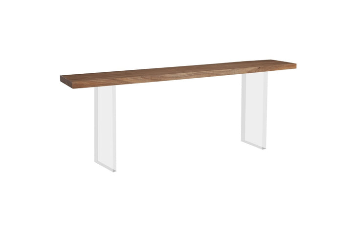 Floating Console Table with Acrylic Legs Consoles Phillips Collection