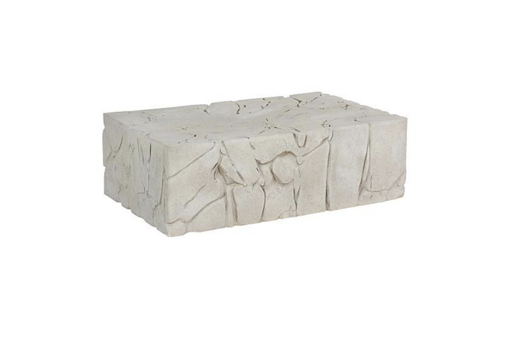 Chunk Coffee Table, Rectangle, Roman Stone Coffee Tables Phillips Collection