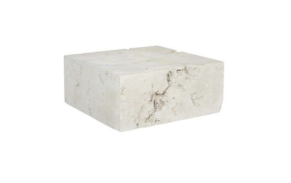 Formation Coffee Table, Square, Roman Stone Coffee Tables Phillips Collection