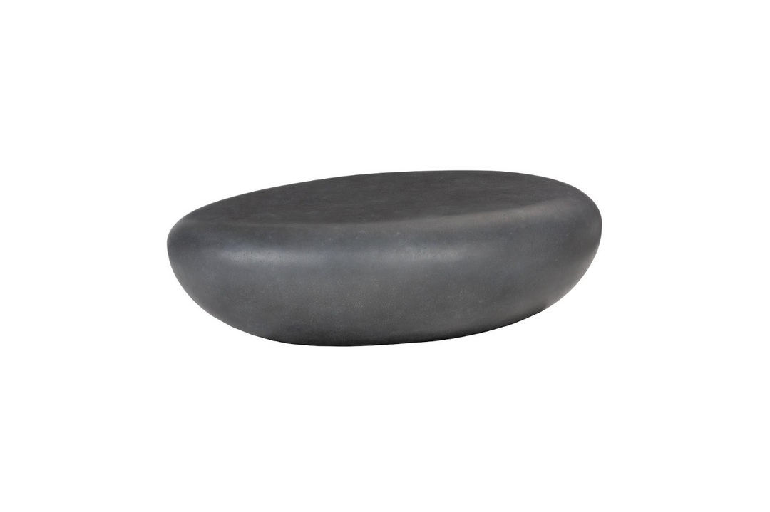 River Stone Coffee Table Large, Charcoal Stone Coffee Tables Phillips Collection