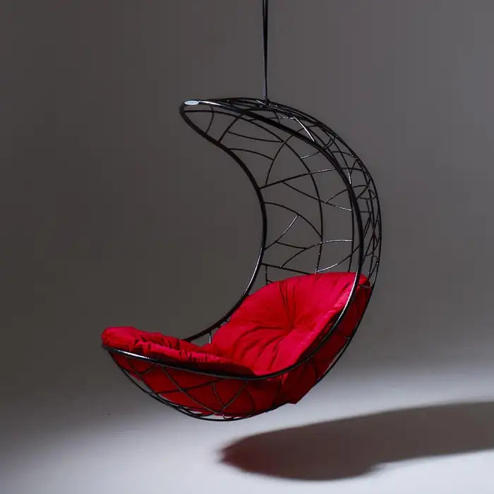 Lucky Bean Hanging Swing Chair in Black Hanging Chairs Studio Stirling