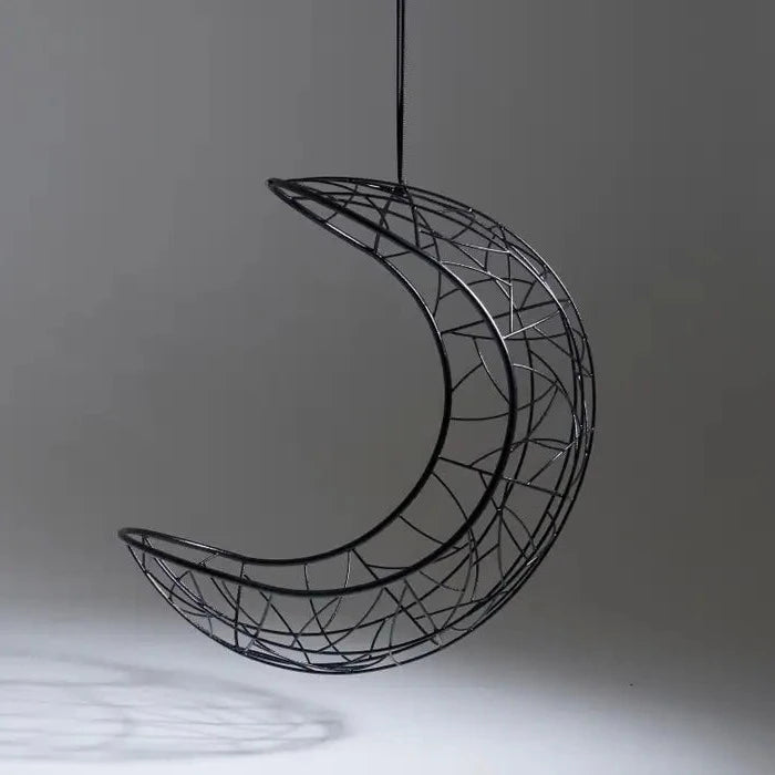 Lucky Bean Hanging Swing Chair in Black Hanging Chairs Studio Stirling