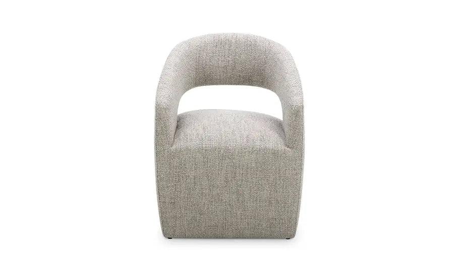 BARROW PERFORMANCE FABRIC ROLLING DINING CHAIR Dining Chairs Moes Home