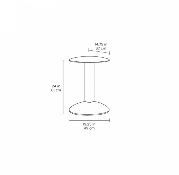 Bink 1025 Side Table Side Tables BDI