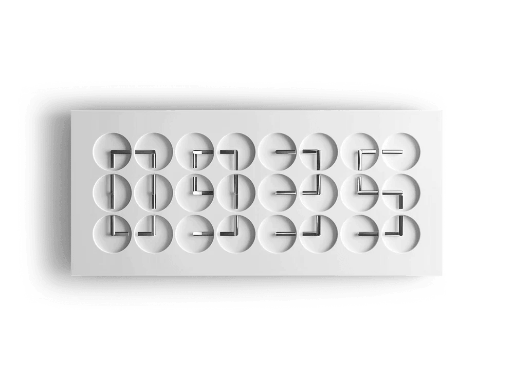 ClockClock 24 – White Sterling Hands Wall Decor ClockClock 24