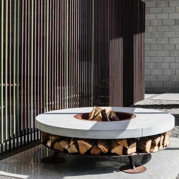 Ercole  Concrete Fire Pit By Ak47 Design Outdoor / Outdoor Fire Table AK47 Design