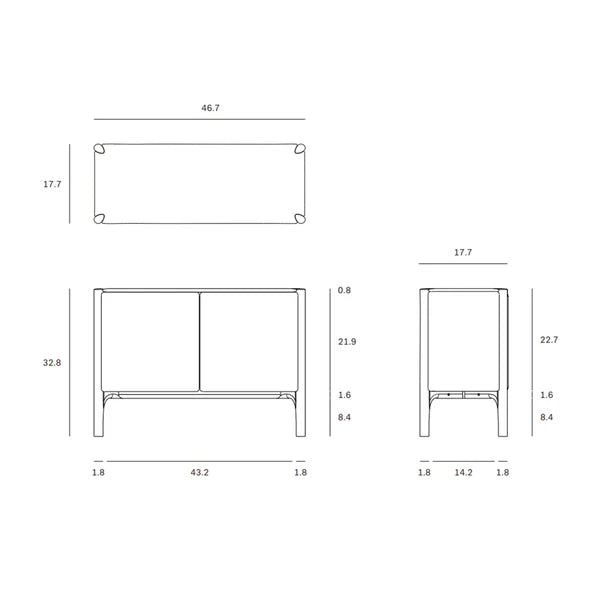 PI Sideboard Media Cabs Ethnicraft