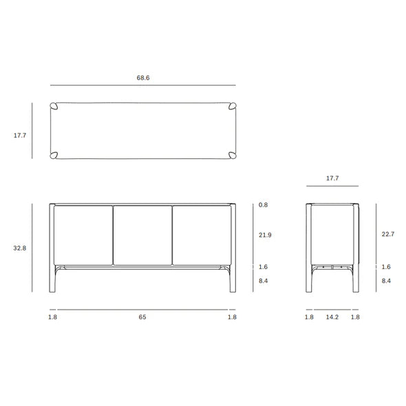 PI Sideboard Media Cabs Ethnicraft