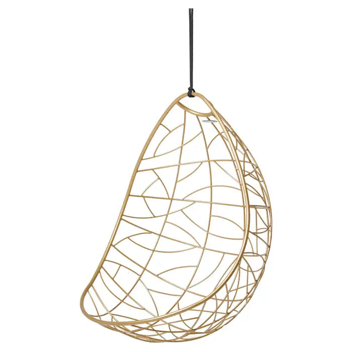 Nest Egg Hanging Swing Chair in Gold By Studio Sterling Hanging Chairs Studio Sterling