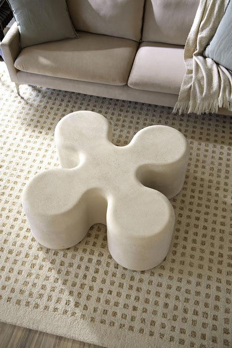 Clover Coffee Table, Roman Stone Coffee Tables Phillips Collection