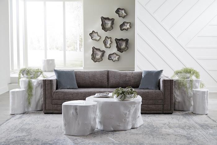 Log Coffee Table, Gel Coat White Coffee Tables Phillips Collection