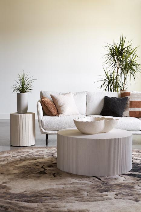 Groovy Coffee Table, White Stone Coffee Tables Phillips Collection