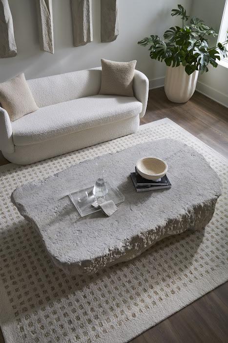 Quarry Coffee Table, Extra Large, Roman Stone Coffee Tables Phillips Collection