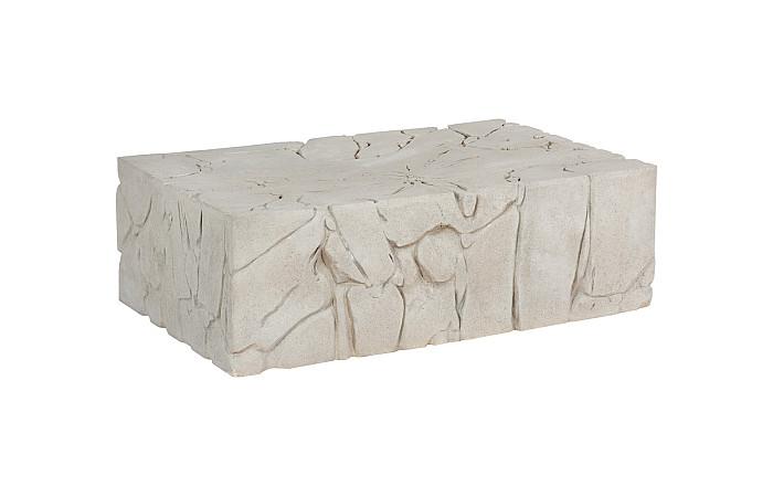 Chunk Coffee Table, Rectangle, Roman Stone Coffee Tables Phillips Collection