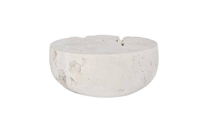 Cast Cheese Stone Coffee Table, Round, Roman Stone Coffee Tables Phillips Collection