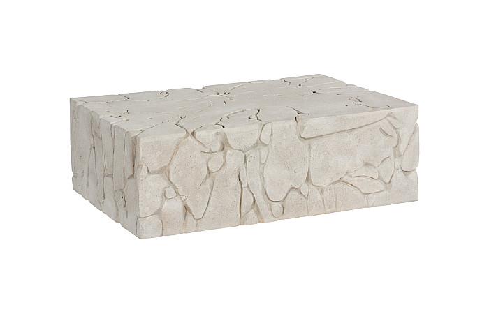 Chunk Coffee Table, Rectangle, Roman Stone Coffee Tables Phillips Collection