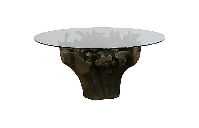 Cast Root Round Dining Table , Bronze Round Dining Tables Phillips Collection