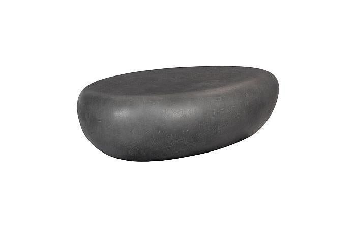 River Stone Coffee Table Small, Charcoal Stone Coffee Tables Phillips Collection