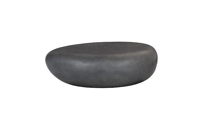 River Stone Coffee Table Small, Charcoal Stone Coffee Tables Phillips Collection