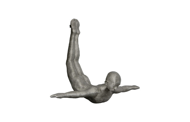 Diving Wall Sculpture Aluminum, Large Sculptures & Statues Phillips Collection