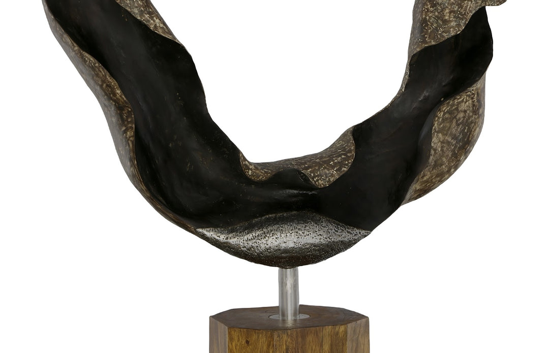 Metallurgy Wood Sculpture, Stainless Steel Natural Sculptures & Statues Phillips Collection