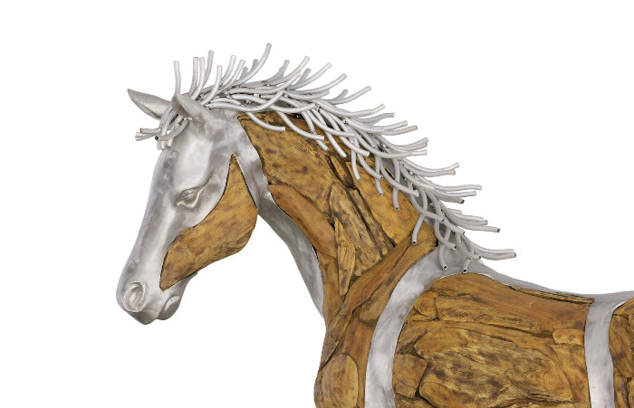 Mustang Horse Woodland Sculpture Standing Sculptures & Statues Phillips Collection