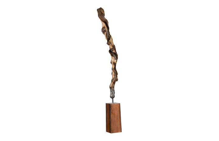 Sculpture On Wood Base with Stainless Steel Sculptures & Statues Phillips Collection