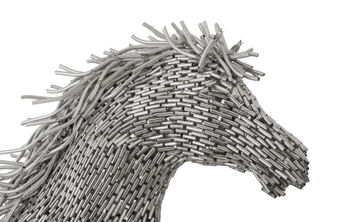 Horse Pipe Sculpture Galloping, Stainless Steel Sculptures & Statues Phillips Collection