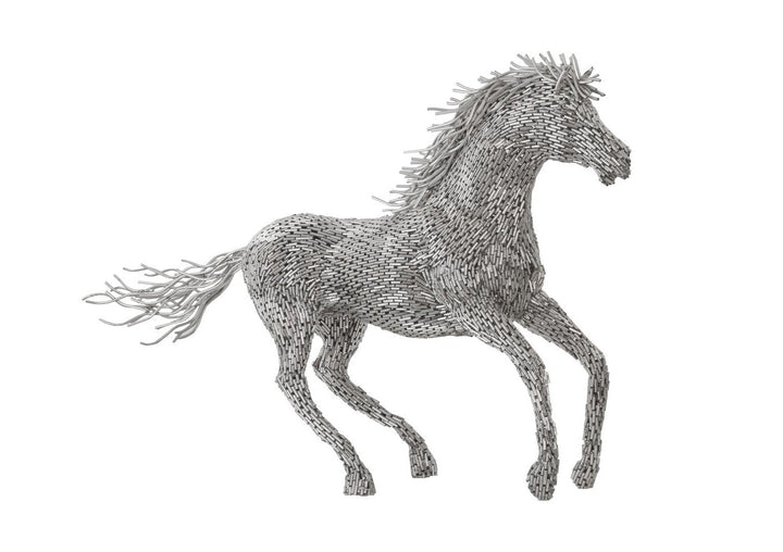 Horse Pipe Sculpture Galloping, Stainless Steel Sculptures & Statues Phillips Collection