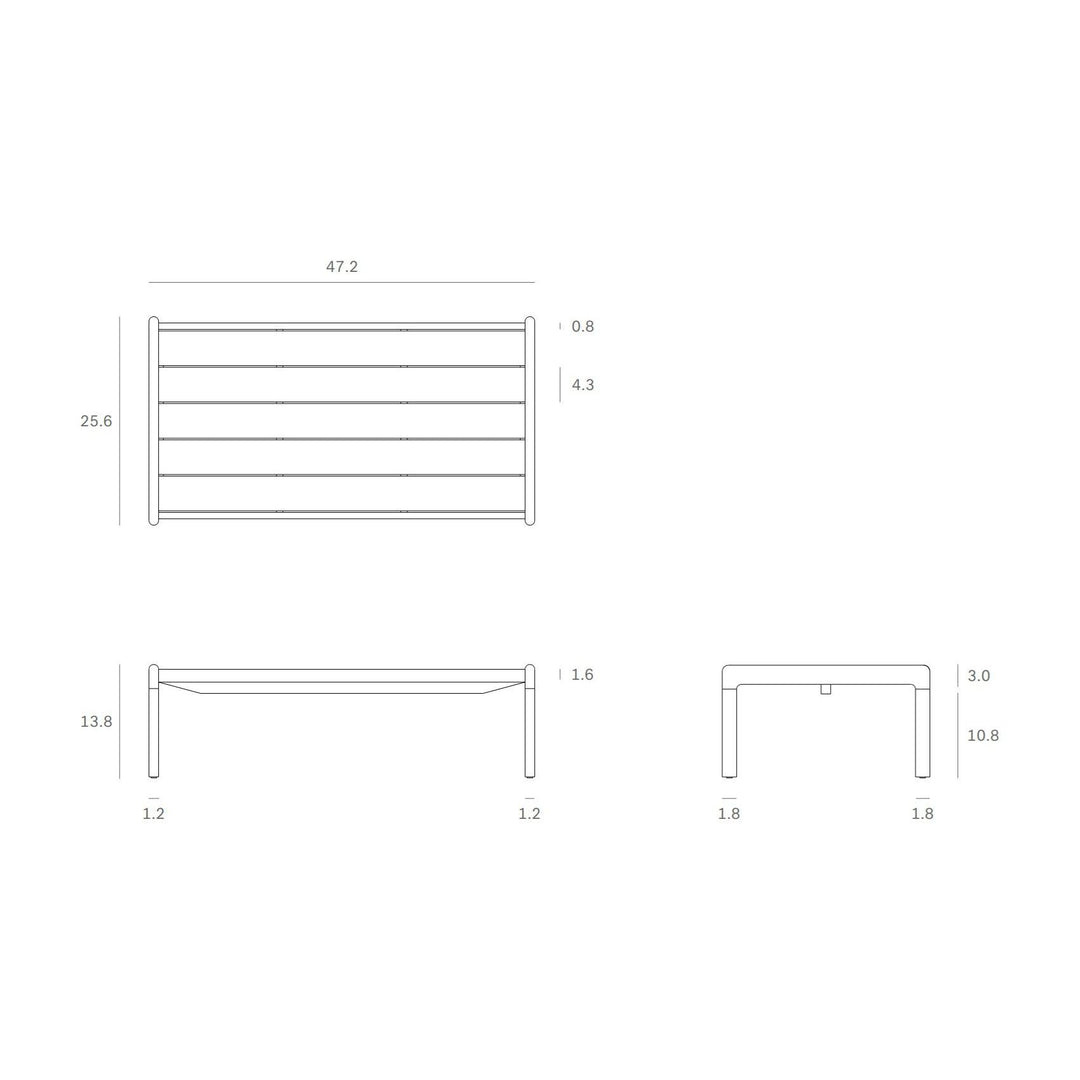 Jack outdoor coffee table by Ethnicraft Outdoor Coffee Tables Ethnicraft