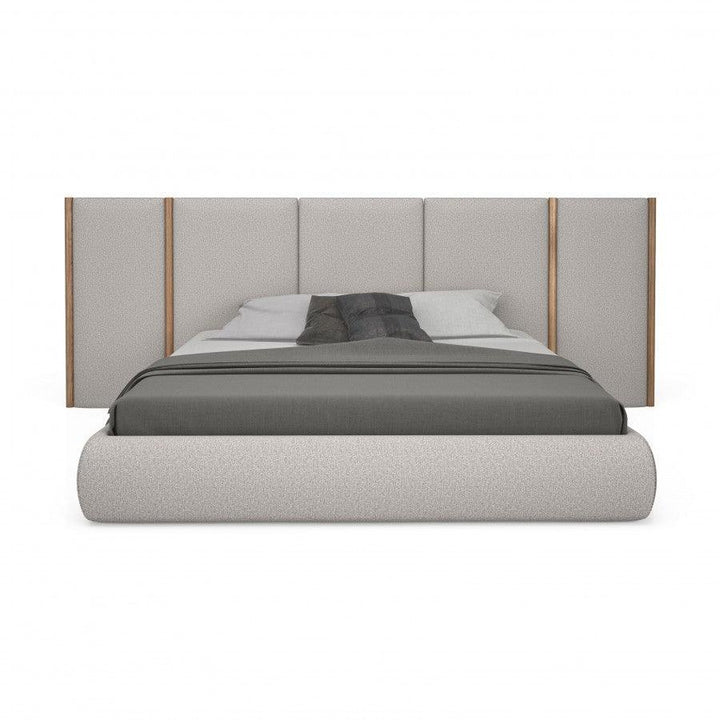 LAWRENCE UPHOLSTERED BED WITH SIDE PANELS Modern Beds Huppe