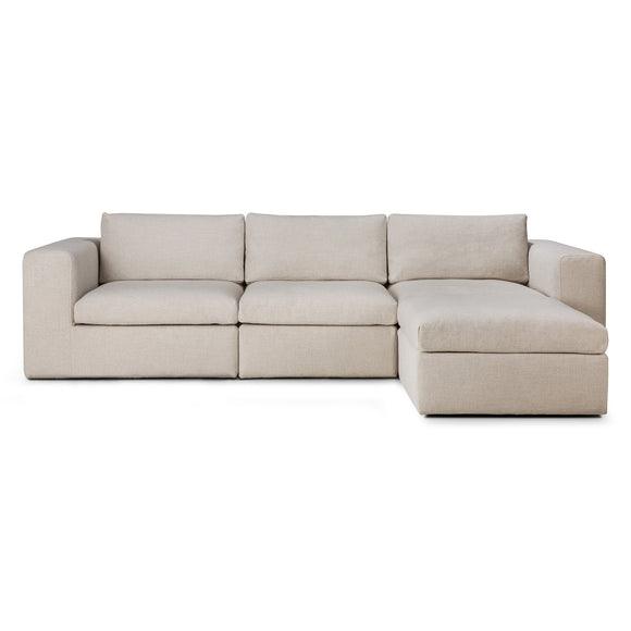 Mellow 3 Seater Sofa With Ottoman Sectionals Ethnicraft