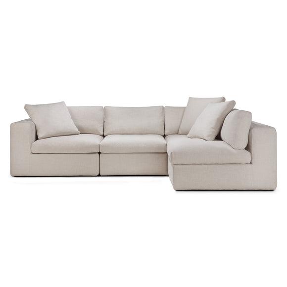 Mellow 4-Piece Modular Sectional by Ethnicraft Sectionals Ethnicraft