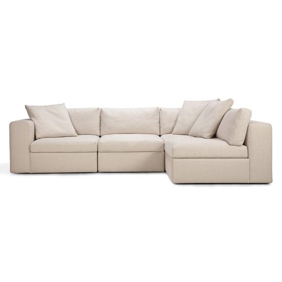 Mellow 4-Piece Modular Sectional by Ethnicraft Sectionals Ethnicraft