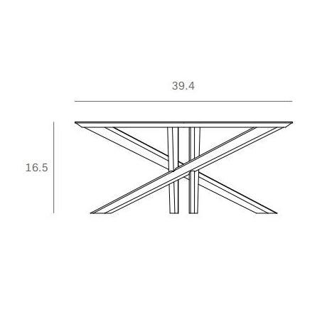 Mikado Round Coffee Table by Ethnicraft Coffee Tables Ethnicraft