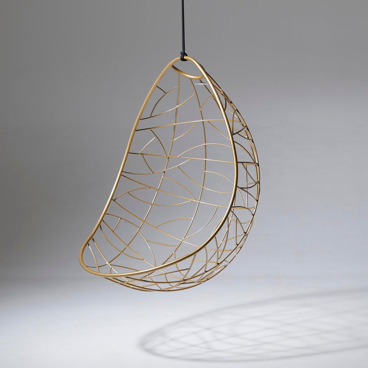 Nest Egg Hanging Swing Chair in Gold Hanging Chairs Studio Stirling