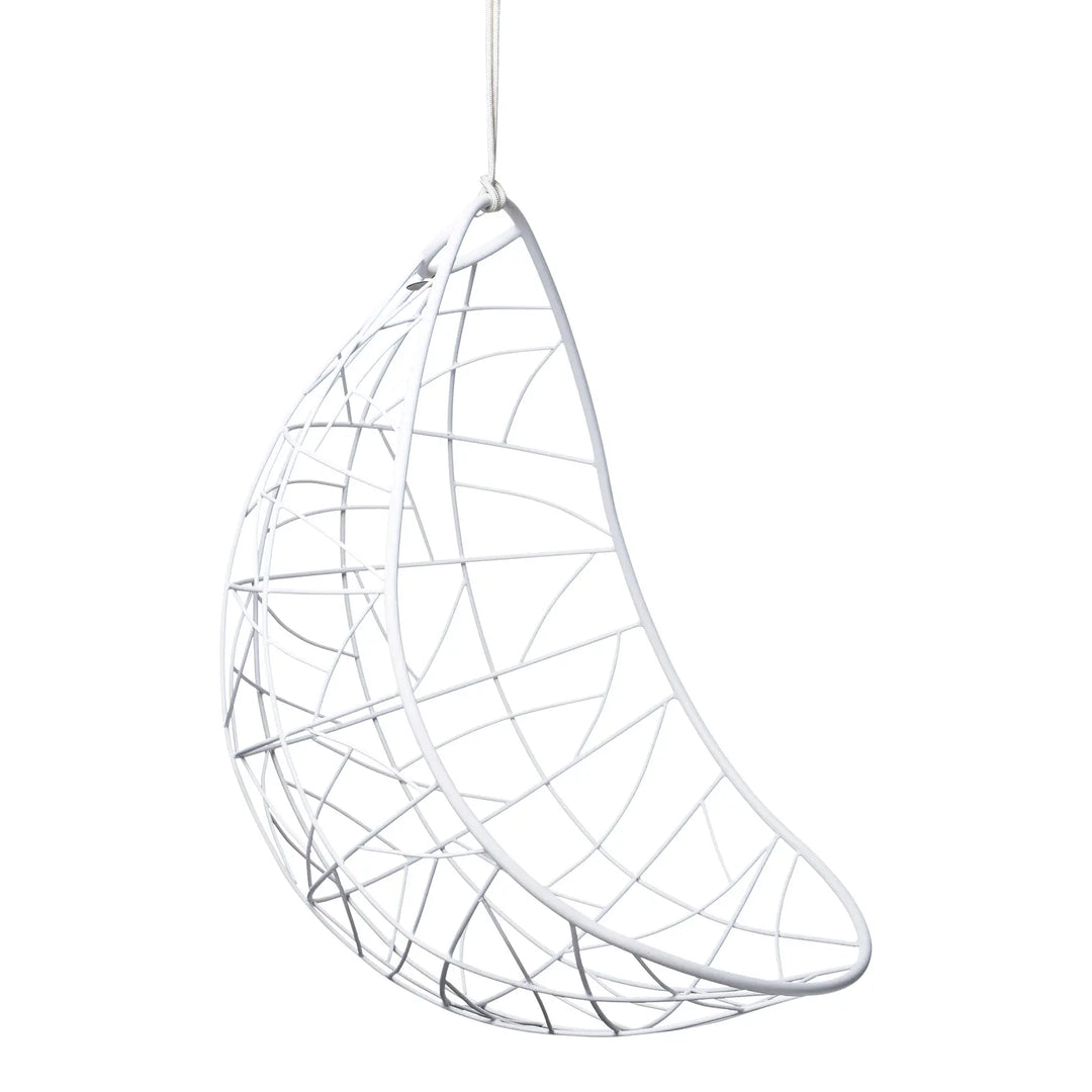 Nest Egg Hanging Swing Chair in Glossy White Hanging Chairs Studio Stirling