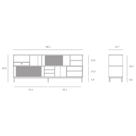 Oscar sideboard Storage Cabinets Ethnicraft