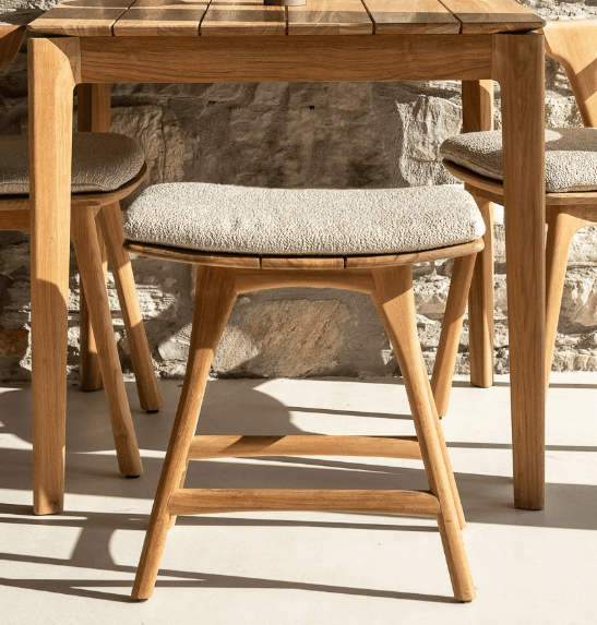 Osso Outdoor Stool by Ethnicraft Outdoor Dining Table Ethnicraft