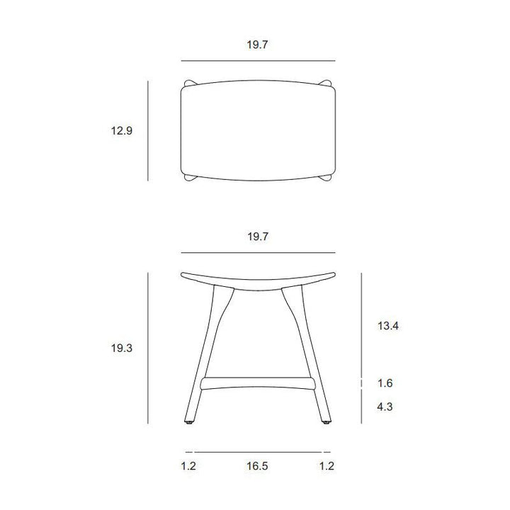 Osso Outdoor Stool by Ethnicraft Outdoor Dining Table Ethnicraft