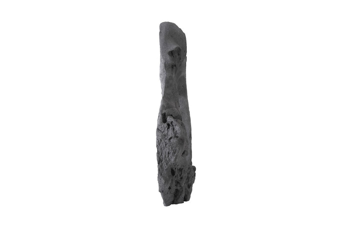 Colossal Cast Stone Sculpture Single Hole, Charcoal Stone Sculptures & Statues Phillips Collection