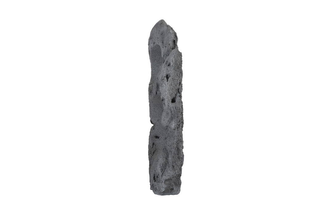 Colossal Cast Stone Sculpture Two Holes, Charcoal Stone Sculptures & Statues Phillips Collection