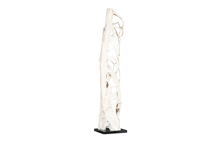 Cast Entwined Root Column Sculpture, Faux Bleached Sculptures & Statues Phillips Collection