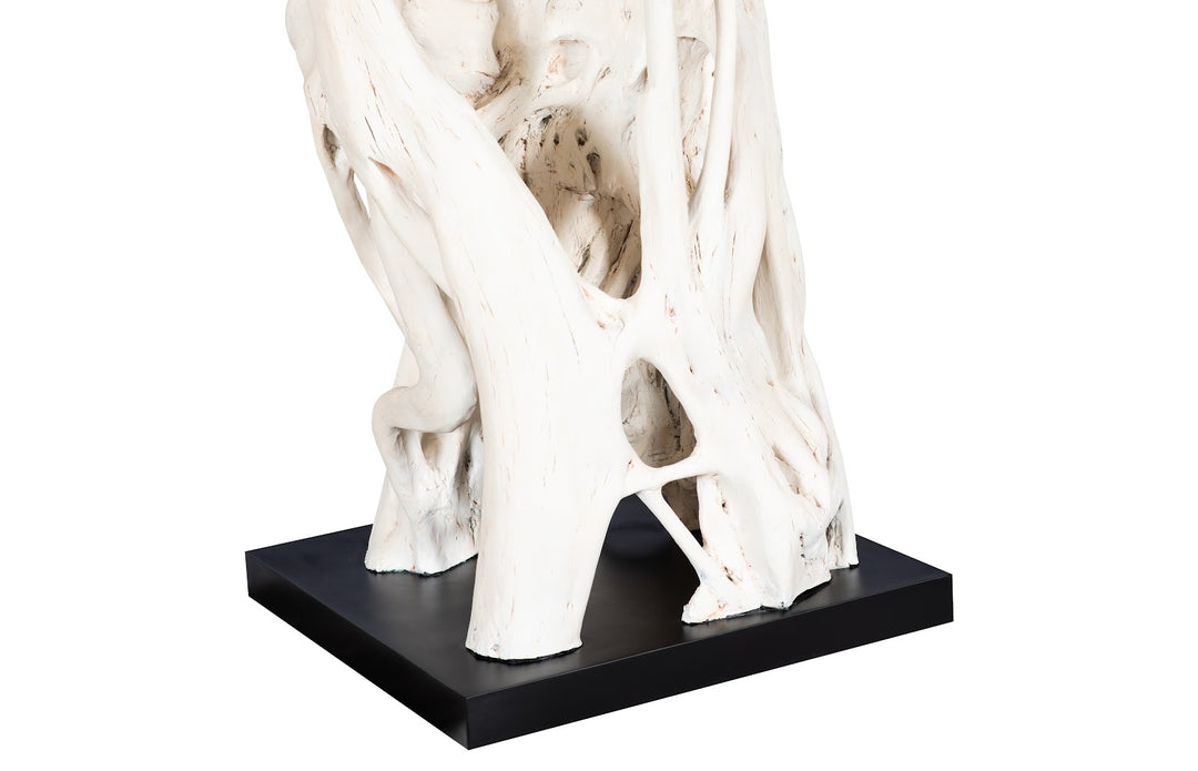 Cast Entwined Root Column Sculpture, Faux Bleached Sculptures & Statues Phillips Collection