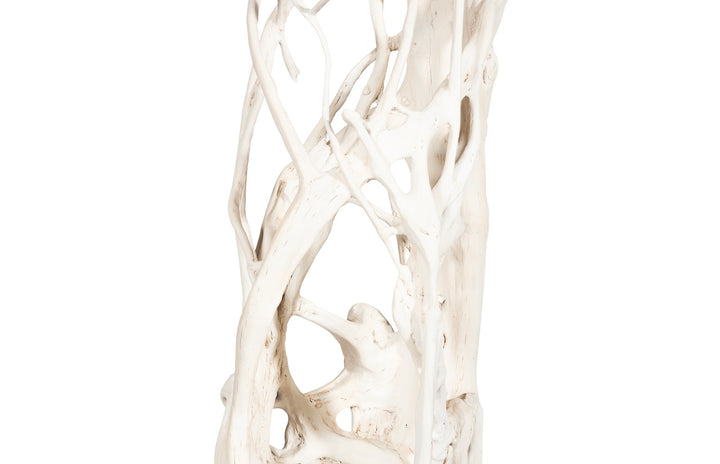 Cast Entwined Root Column Sculpture, Faux Bleached Sculptures & Statues Phillips Collection