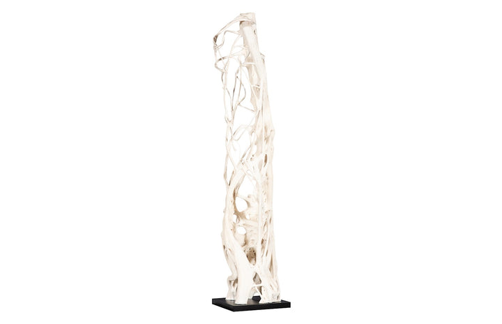 Cast Entwined Root Column Sculpture, Faux Bleached Sculptures & Statues Phillips Collection