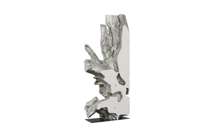 Freeform Sculpture White, Silver Leaf Sculptures & Statues Phillips Collection