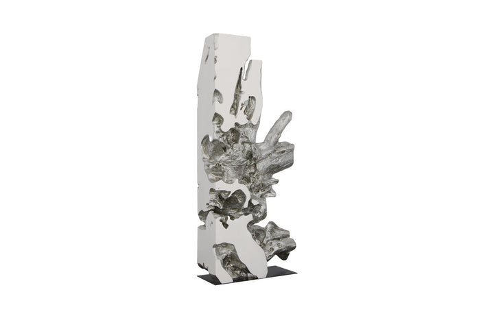 Freeform Sculpture White, Silver Leaf Sculptures & Statues Phillips Collection