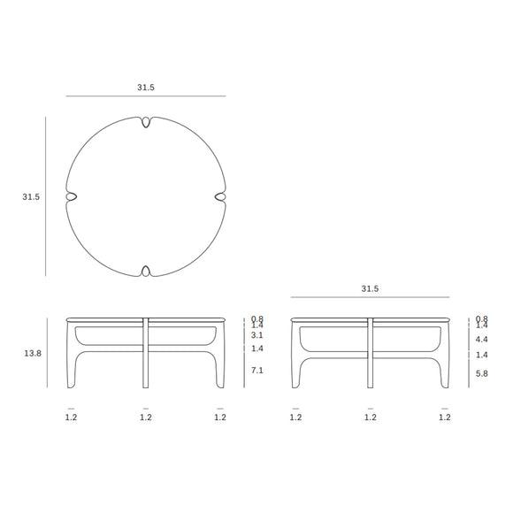 PI Round Coffee Table Coffee Tables Ethnicraft